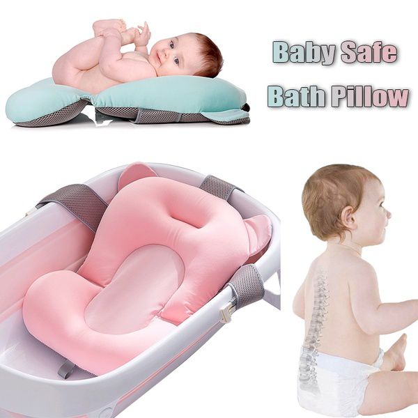 Newborn Safety Bath Support Cushion - Blue_4