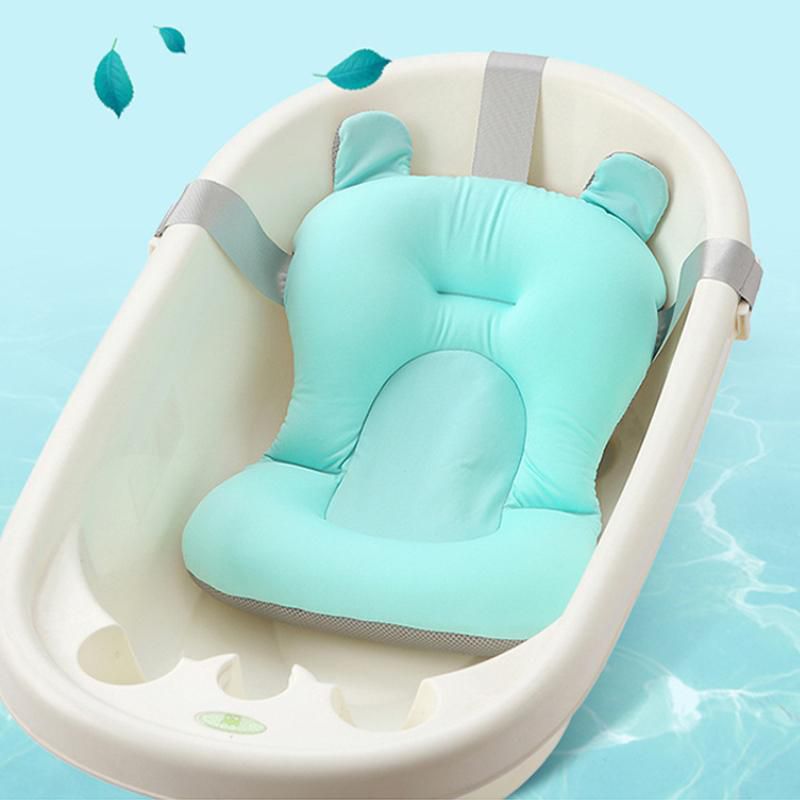 Newborn Safety Bath Support Cushion - Blue_3